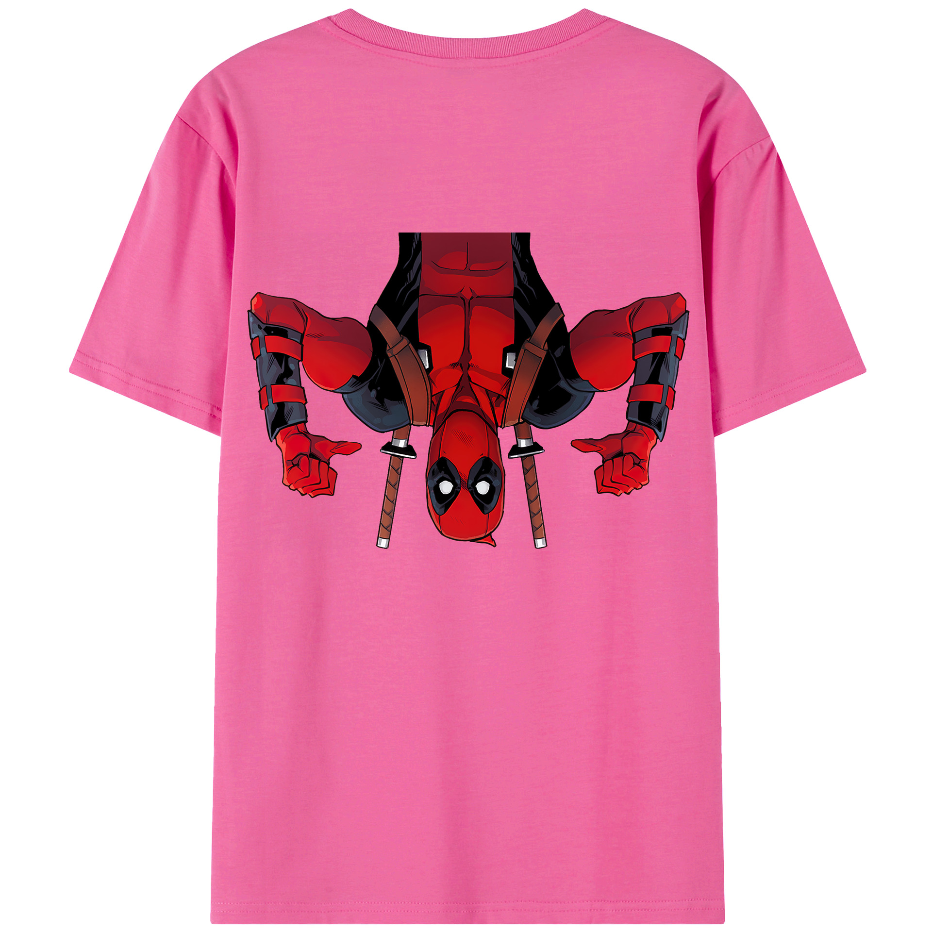 （画像用） Deadpool デッドプール レディース半袖Tシャツ(バックプリント)